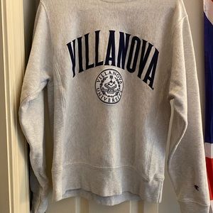 Villanova Reverse Weave Crew Neck